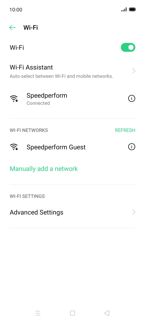 Press the Home key to return to the home screen.