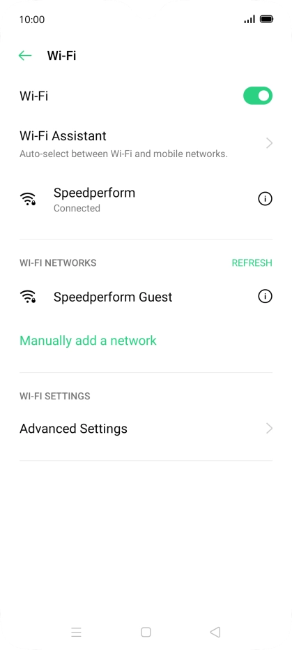 Press the Home key to return to the home screen.
