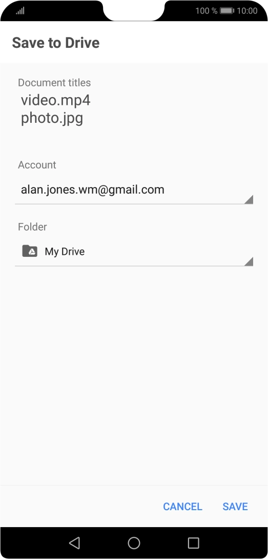 Press the field below 