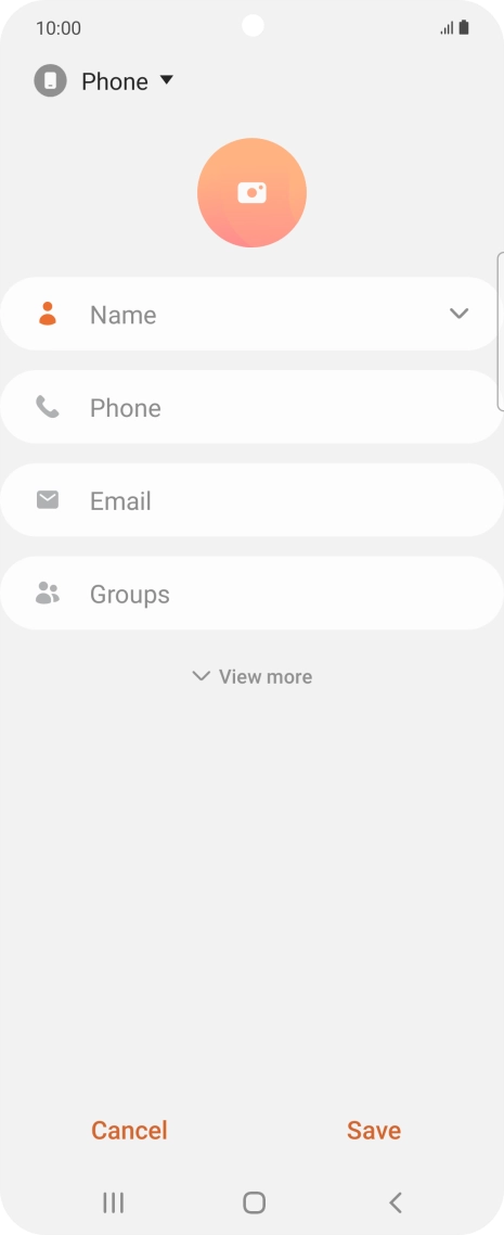 Press the address book drop down list.