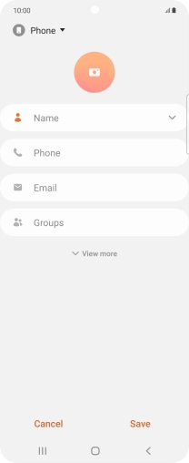 Press the address book drop down list.