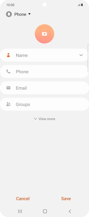 Press the address book drop down list.