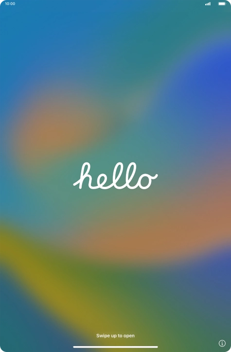 Slide your finger upwards starting from the bottom of the screen.