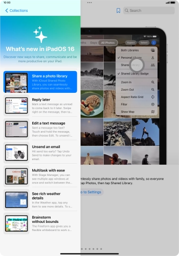 Slide your finger upwards starting from the bottom of the screen to return to the home screen.