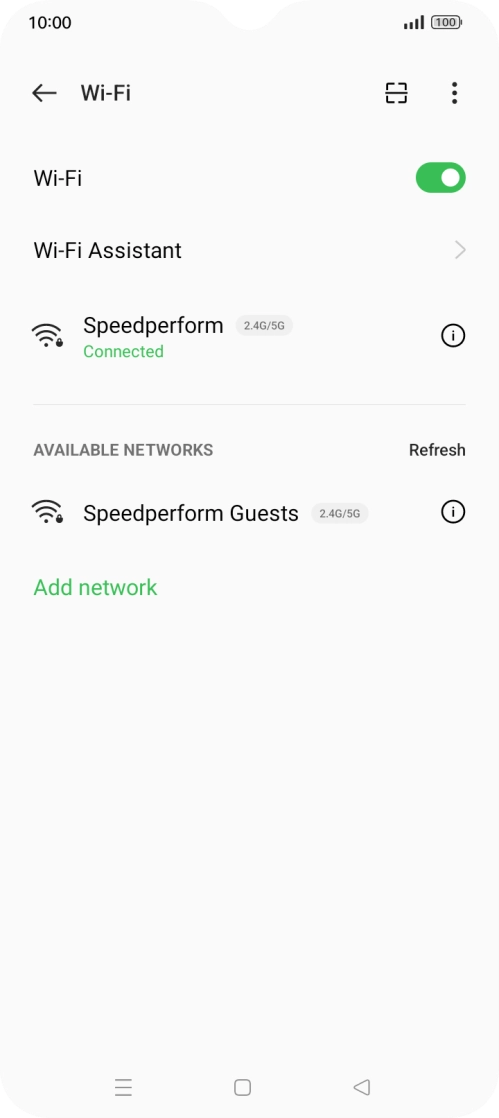 Press the Home key to return to the home screen.