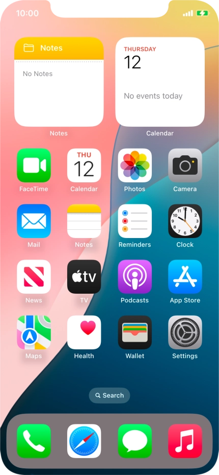 When the battery charging icon is displayed, charging is in progress.