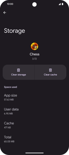 Press Clear cache.