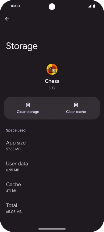Press Clear cache.