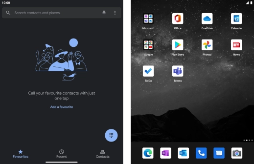 Press the menu icon.