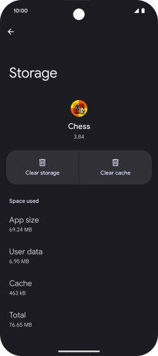 Press Clear cache.