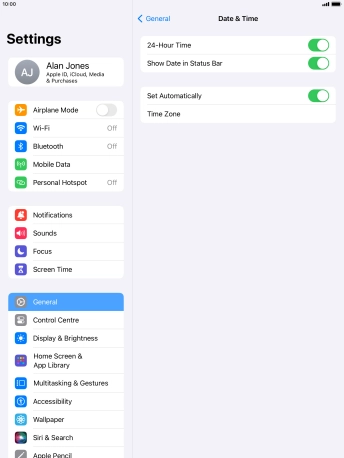 Press the Home key to return to the home screen.