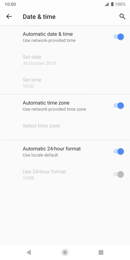 Press the Home key to return to the home screen.