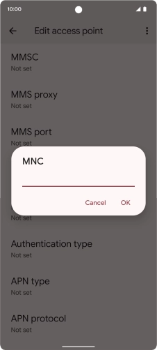 Key in 33 and press OK.