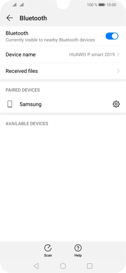 Press the Home key to return to the home screen.