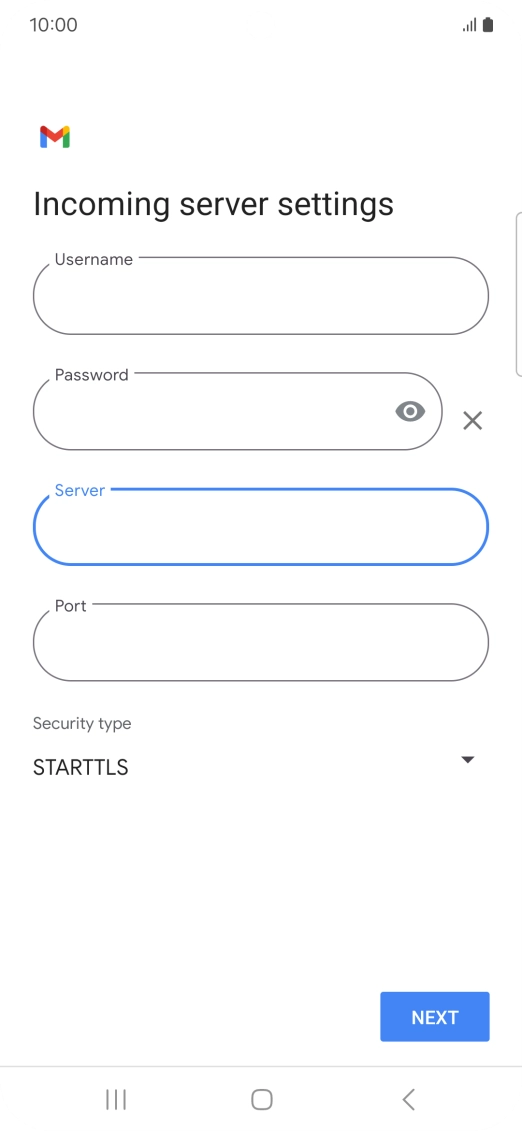 Press the field below 
