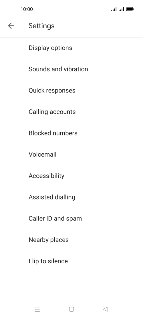 Press Calling accounts.
