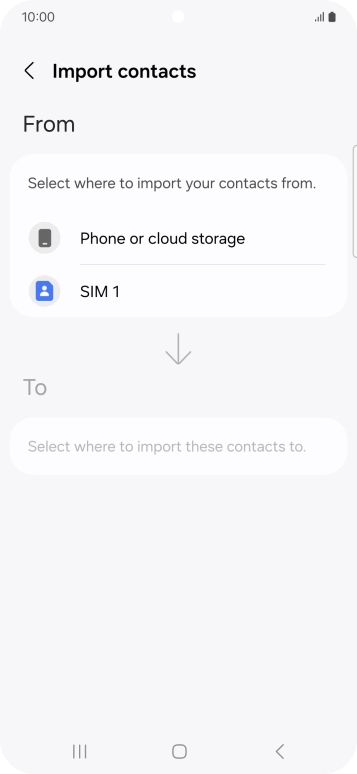 Press the name of the SIM.