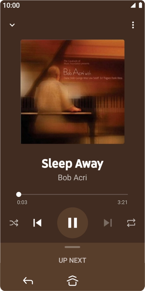 Press arrow right to go to the next audio file.