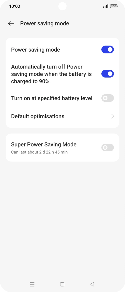 Press the Home key to return to the home screen.