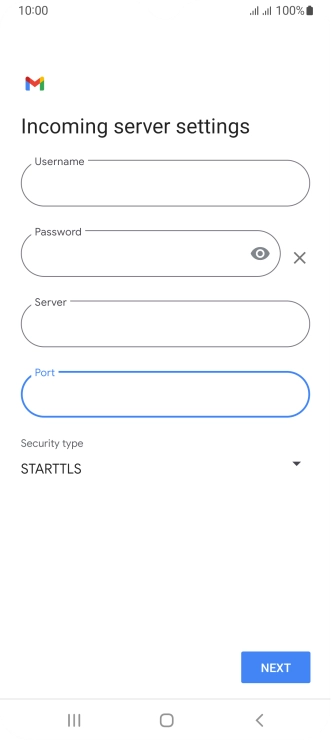 Press the drop down list below 
