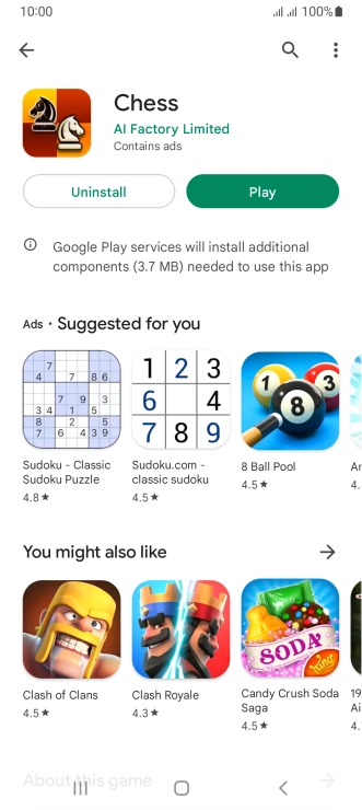 Press the Home key to return to the home screen.