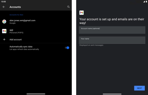 Press the field below 