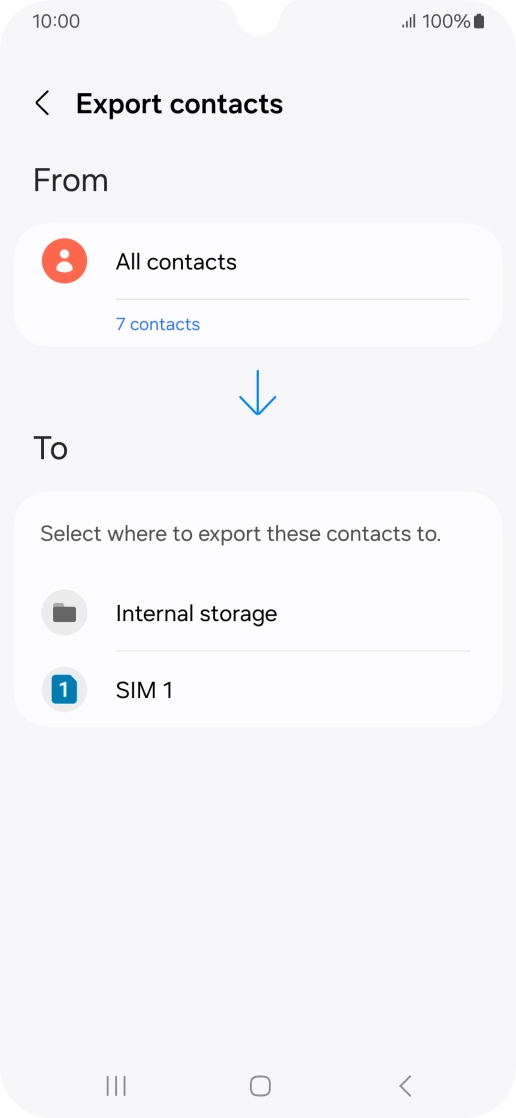 Press the name of the SIM.