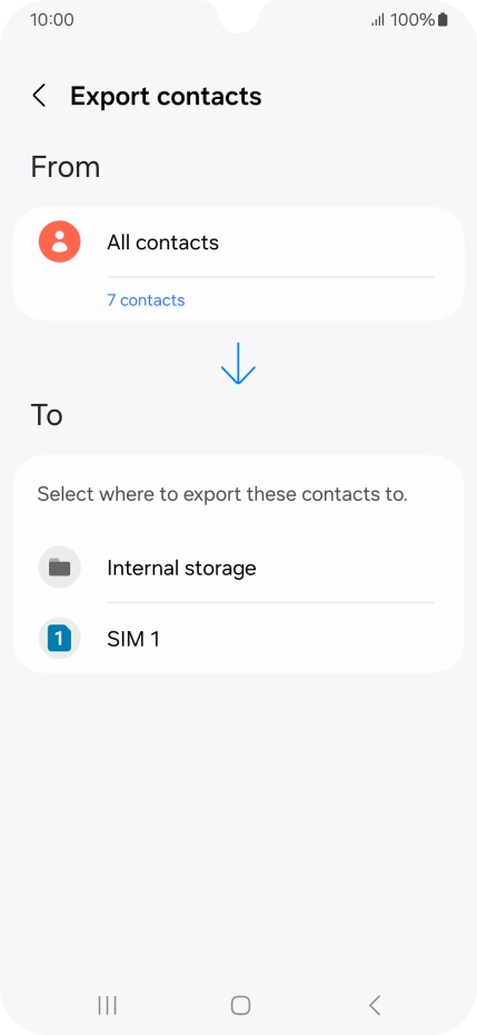 Press the name of the SIM.