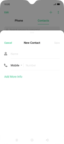 Press Name and key in the required name.