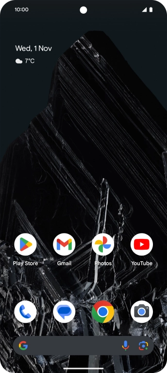 Slide two fingers downwards starting from the top of the screen.