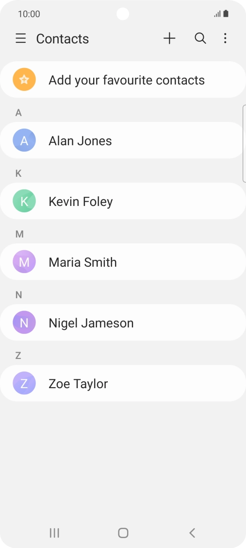 Slide your finger right starting from the left side of the screen.
