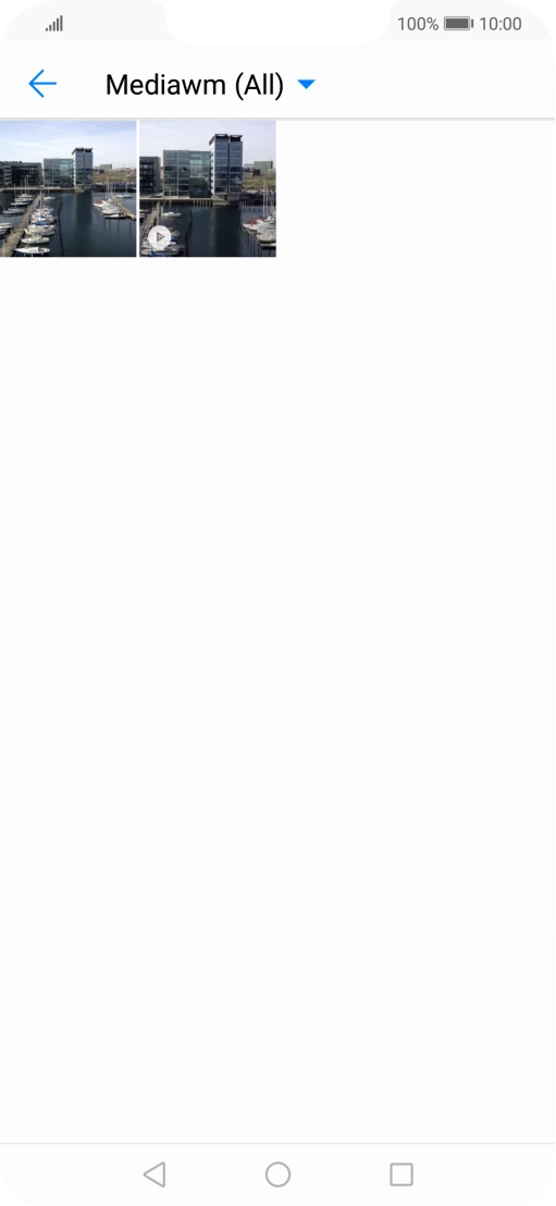 Press and hold any picture or video clip.