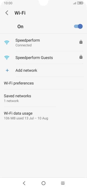 Press the Home key to return to the home screen.
