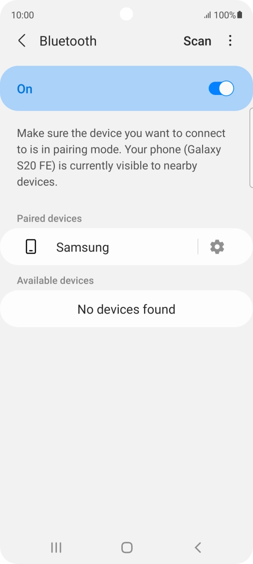 Press the Home key to return to the home screen.
