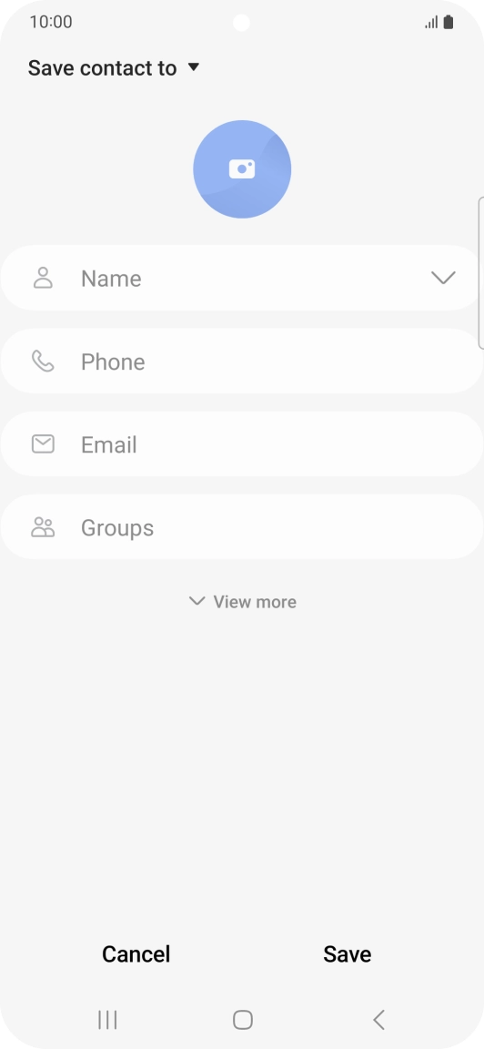 Press the address book drop down list.