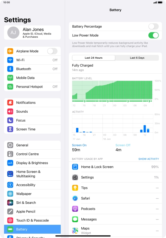 Slide your finger upwards starting from the bottom of the screen to return to the home screen.