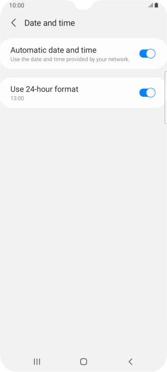 Press the Home key to return to the home screen.