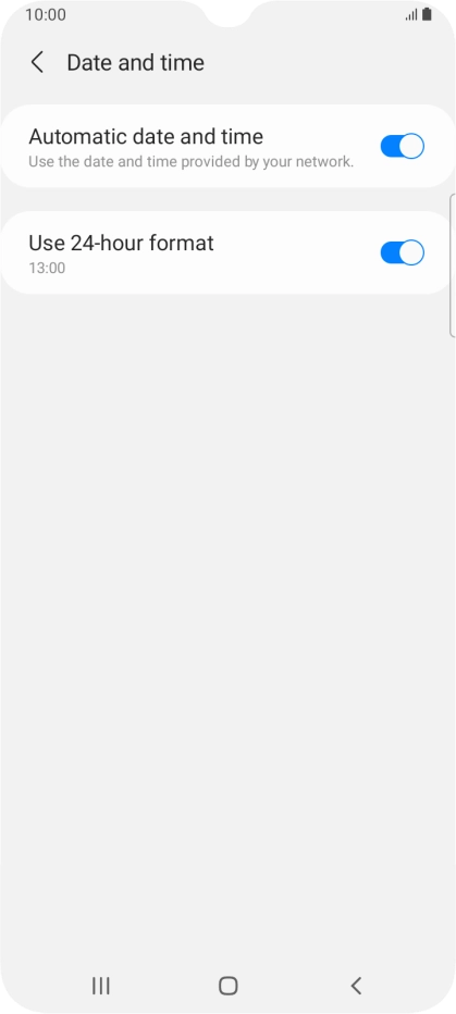 Press the Home key to return to the home screen.
