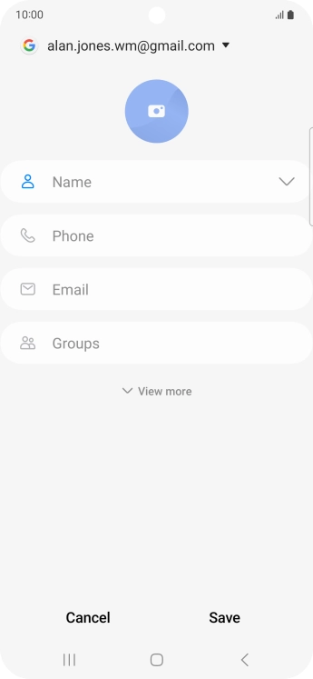 Press the address book drop down list.