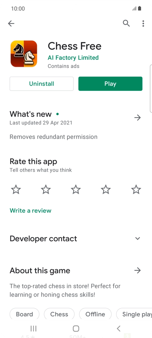 Press the Home key to return to the home screen.