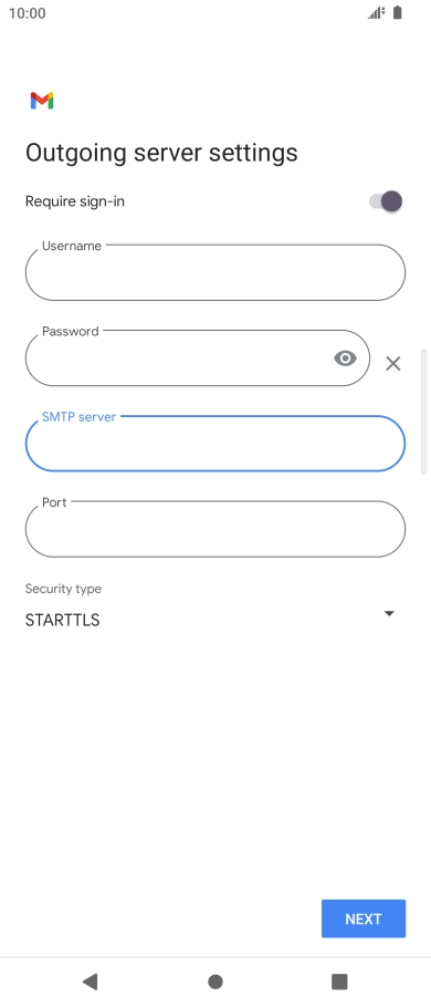 Press the field below 