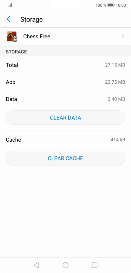Press CLEAR CACHE.