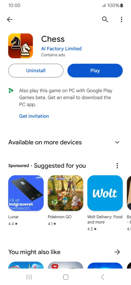 Press the Home key to return to the home screen.