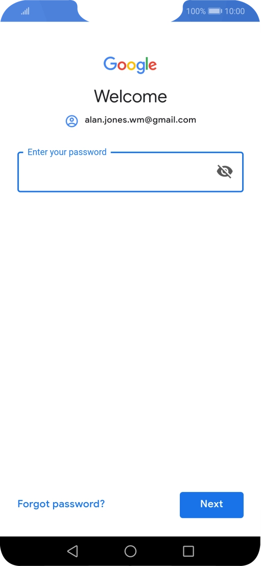 Press the field below 