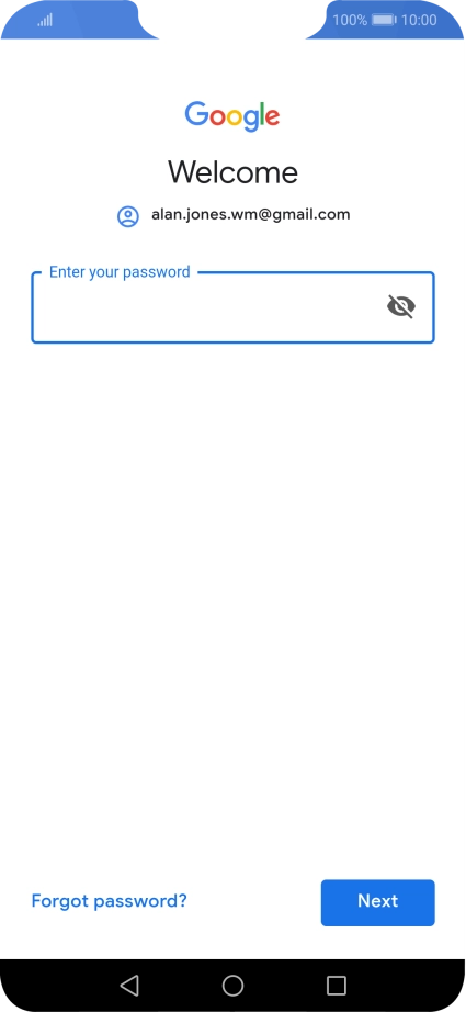 Press the field below 