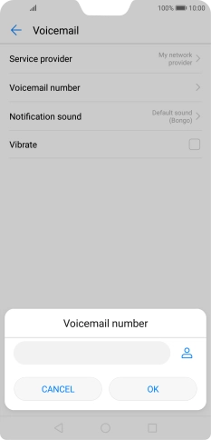 Key in +447953222222 and press OK.