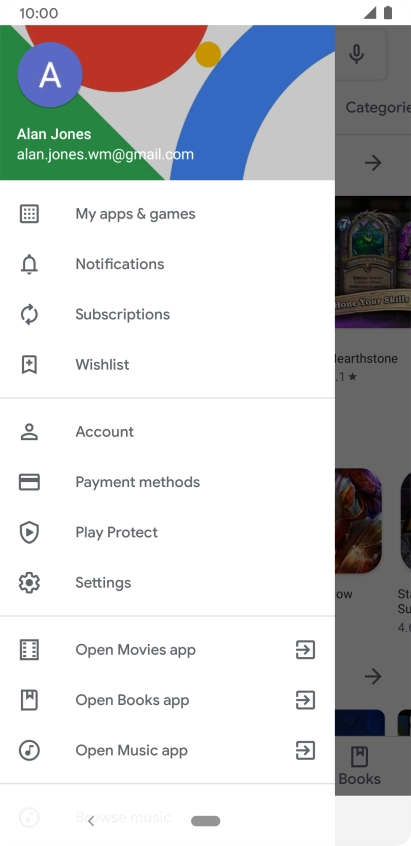 Press My apps & games.