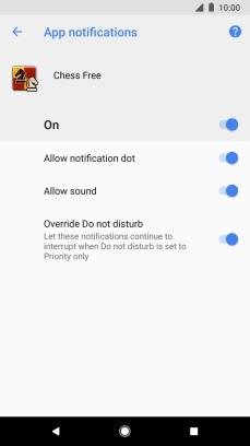 Press the upper indicator to turn the function on or off.