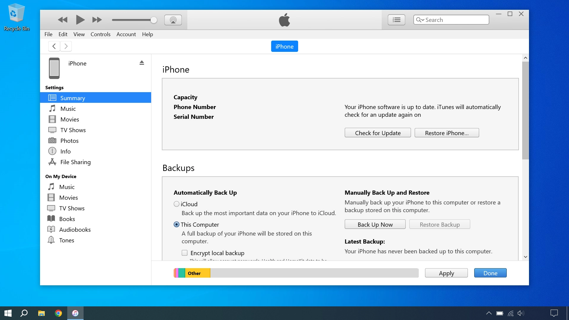 Click the required category, and follow the instructions on the screen to select the required settings.