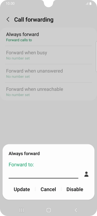 Press Disable.